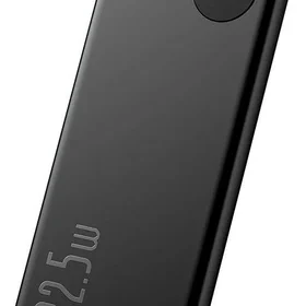 Išorinė baterija Power Bank Baseus Adaman 22.5W 10000mAh juoda PPAD070001