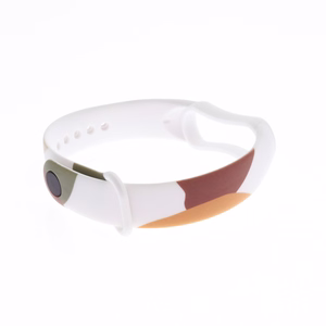 Dirželis Moro juosta Xiaomi Mi Band 3 / 4 silikoninis dirželis laikrodžio apyrankė raštas 4