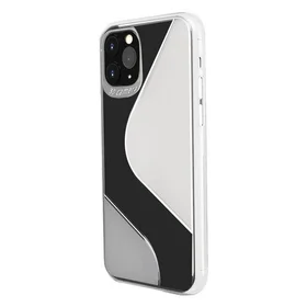 S-Case lankstus dangtelis TPU dėklas Huawei P40 Lite E skaidrus