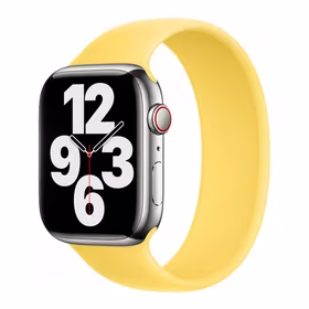 APPLE DIRŽELIS APPLE WATCH SOLO LOOP 42/44/45MM SIZE 9 LEMON ZEST be pakuotės
