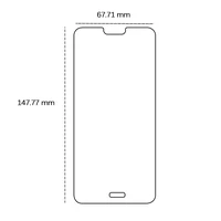 Grūdintas stiklas 2,5D Huawei P20 Pro