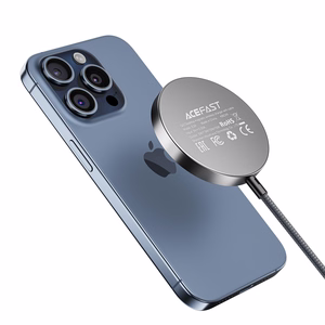 Acefast E24 Qi2 15W magnetinis indukcinis įkroviklis su 1.2m USB-C laidu - juodas