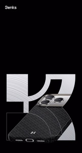 Benks Magnetic Armor Air Armor Grid Kevlar dėklas metaliniu rėmeliu 600D (B067) iPhone 17 juodas