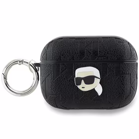 Karl Lagerfeld Monograma Karl galvos dėklas AirPods Pro 2 - juoda