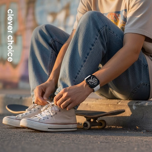 Crong Liquid Apple Watch dirželis, 44/45/46/49 mm, baltas