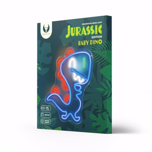 Neon PLEXI LED JURASSIC BABY DINO mėlynas FLNJ01 Forever Light