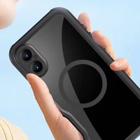 Atsparus vandeniui dėklas SHELLBOX GT suderinamas su MagSafe IPHONE 16 Plus juodas