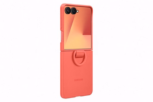 Samsung dėklas su žiedu Samsung Galaxy Z Flip7 - raudonas