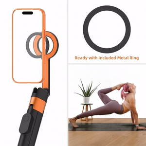 TECH-PROTECT L10S MAGSAFE BLUETOOTH ASMENUKIŲ LAZDA-TRIKOJIS juodas/oranžinis