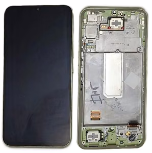 Ekranas Samsung A346 A34 5G 2023 su lietimui jautriu stikliuku ir rėmeliu Lime originalus (used Grade B)