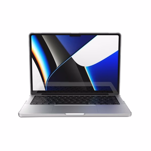 Speck SmartShell dėklas, skirtas MacBook Pro 14" (M5 / M4 / M3 / M2 / M1, 2026–2021), skaidrus
