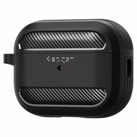 Spigen Rugged Armor dėklas Apple AirPods Pro 1 / 2 - matinė juoda