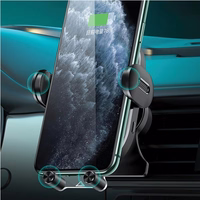 USAMS Indukcinis laikiklis US-CD132 15W Automatic ventiliacijos grotelėms juodas CD132ZJ01