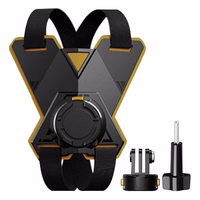 PULUZ motociklo šalmo laikiklis sportinėms kameroms (įskaitant Ace Pro 2, Osmo Action 5 Pro)