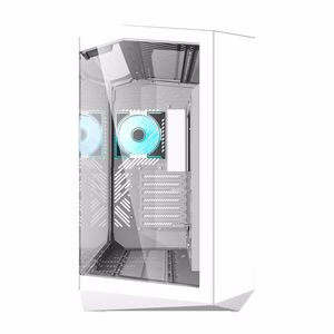 Корпус для ПК Darkflash DY470 (белый) + 4 вентилятора