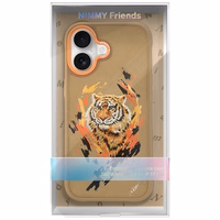 Nimmy Tiger Magnetinis dėklas telefonui iPhone 17 - šviesiai rudas