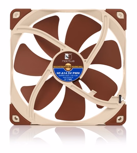 Noctua NF-A14 Kompiuterio korpuso ventiliatorius 14 cm smėlio, rudas