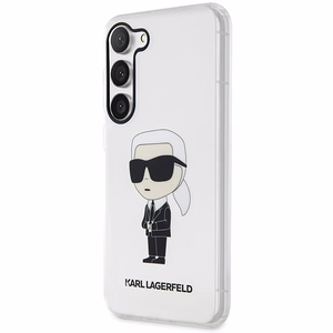 Karl Lagerfeld KLHCS23MHNIKTCT S23+ S916 permatomas kietasis dėklas Ikonik Karl Lagerfeld