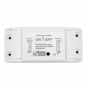 TUYA HS081355 1 kanalo Wi-Fi išmanusis jungiklis, 10 A, be galios matavimo