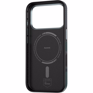 Benks Magnetic Armor Pro Aurora 600D kevlaro dėklas (C.K.FL.AP.SR.A072), skirtas iPhone 18 Pro / 17 Pro, su kameros valdymo mygtuku