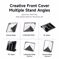DUX DUCIS dėklas MAGI (m) su pieštuko laikymo vieta skirtas iPad Pro 11 (2024) - juodas (m)