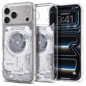 Spigen Ultra Hybrid MagSafe Zero One dėklas iPhone 18 Pro / 17 Pro, baltas