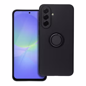 Dėklas telefonui su silikoniniu žiedu SAMSUNG A36 5G juodas