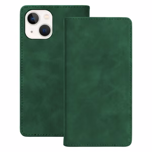 Smart Suede dėklas, skirtas iPhone 15 6,1", žalias