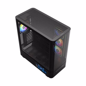 MODECOM kompiuterio korpusas Volcano AQ400 ARGB Midi Juoda