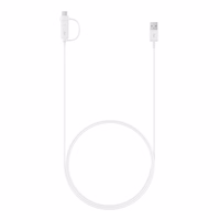 Samsung Combo EP-DG930DWEGWW kabelis USB-A / micro USB - USB-C 1.5m - baltas