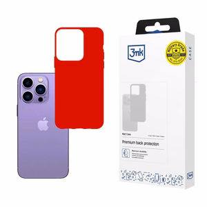 Dėklas telefonui iPhone 14 Pro Max serijos 3mk Matt Case - raudonas