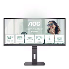 Monitorius AOC 34" UltraWide QHD 3440x1440 LED Išlenktas CU34P3CV