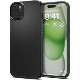 Spigen Thin Fit dėklas telefonui iPhone 15 Plus - juodas