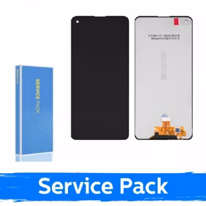 Ekranas skirtas Samsung A217 A21s juodas (Service Pack / Aftermarket)(NF version)
