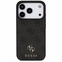 Guess 4G Small Classic Logo MagSafe dėklas iPhone 17 Pro - juodas