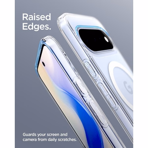 Spigen Ultra Hybrid Mag MagSafe dėklas, skirtas Google Pixel 11, skaidrus / baltas