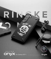 Ringke Onyx Design patvarus dėklas telefonui Samsung Galaxy S22 + (S22 Plus) juodas (X)