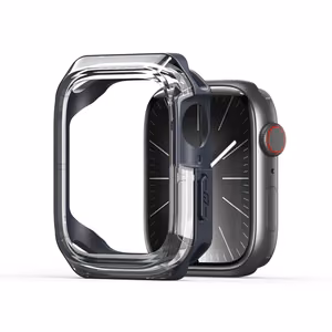 DUX DUCIS dėklas TAMO Apple Watch 10 serijai 46 mm skaidrus su tamsiai mėlynu