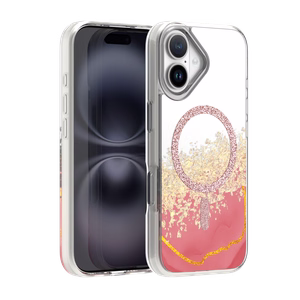 Epoxy Mag dėklas skirtas iPhone 17 6,3'' rožinis