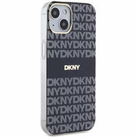 DKNY IML mono ir juostų magnetinis dėklas telefonui iPhone 15/14/13 - juodas