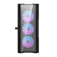 Darkflash DK431 Glass computer case (black) + 4 RGB fans