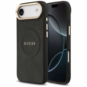 Guess Peony Hot Stamp MagSafe dėklas telefonui iPhone Air – juodas