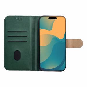 Flip case for iPhone 17 PRO / 18 PRO Split Book green and gold