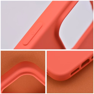 Silikoninis dėklas telefonui IPHONE 12 / 12 Pro - persikinis
