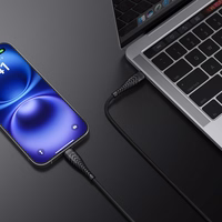 VEGER kabelis Type į Type C PD 3A 60W V106 1,2 m juodas