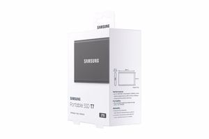 SAMSUNG nešiojamas SSD T7 2TB pilkas