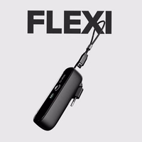 SBS Hybrid PD 20W 5000mAh išorinė baterija su įmontuotu kabeliu ir sulankstomu kištuku - juoda