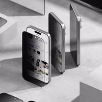 Ringke Easy Slide 2-jų rinkinys privatumo stiklas iPhone 17 Pro - juodas