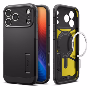 Spigen Tough Armor "T" Magnetinis dėklas telefonui iPhone 17 Pro Max - juodas