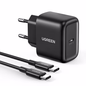 Įkroviklis Ugreen CD250 25W USB-C + USB-C to USB-C cable 2.0m juodas